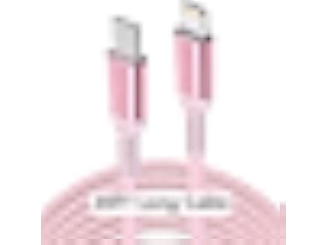 Awnuwuy 20FT Long iPhone USB-C to Lightning Cable [Apple MFi Certified] 20W 3A (max) USB C Power Delivery Fast Charge for iPhone 14 13 12 11 10 Max...