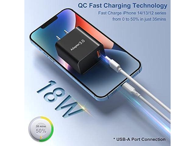 5-Pack USB Charger Block, OKRAY 18W Fast Charge 3.0 Adapter Quick Charging Block USB Wall Plug Power Charger Brick for iPhone 15/14/13/12/11/XR,...