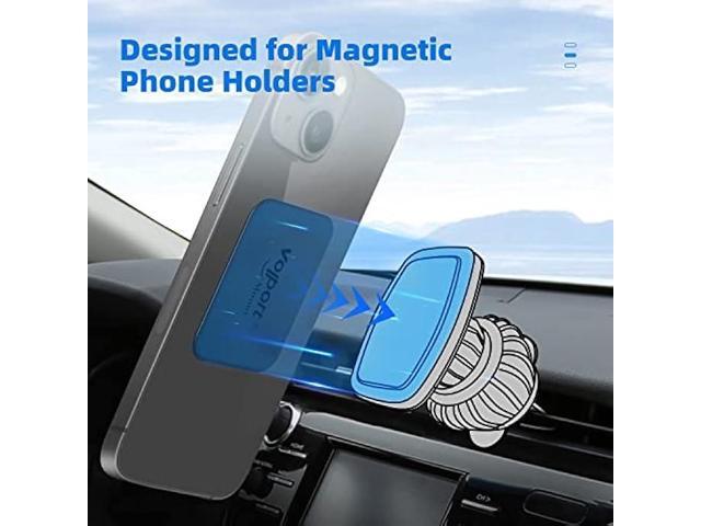 Metal Plate for Phone Magnet, 10 Pack Volport MagicPlate with 3M Adhesive Replacement for Magnetic Phone Car Mount Holder & Cradle & Stand...