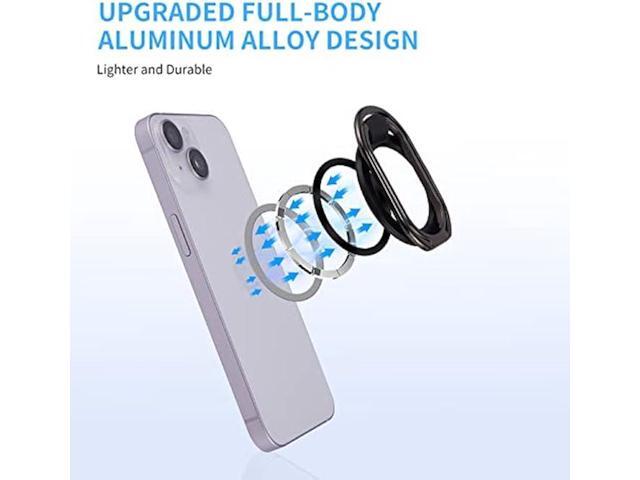 Magnetic Phone Ring Holder for MagSafe 360°Rotation Finger Grip Kickstand Adjustable Finger Phone Ring Stand Mag Safe Accessories for iPhone15/...