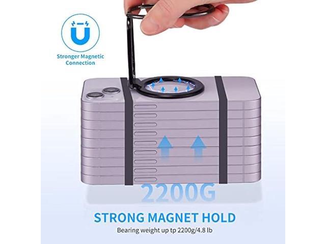 Magnetic Phone Ring Holder for MagSafe 360°Rotation Finger Grip Kickstand Adjustable Finger Phone Ring Stand Mag Safe Accessories for iPhone15/...