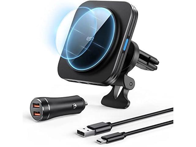 ESR Magnetic Wireless Car Charger (HaloLock), Compatible with MagSafe Car Charger, Air Vent Car Phone Holder Mount for iPhone 15/14/13/12 with 36W...