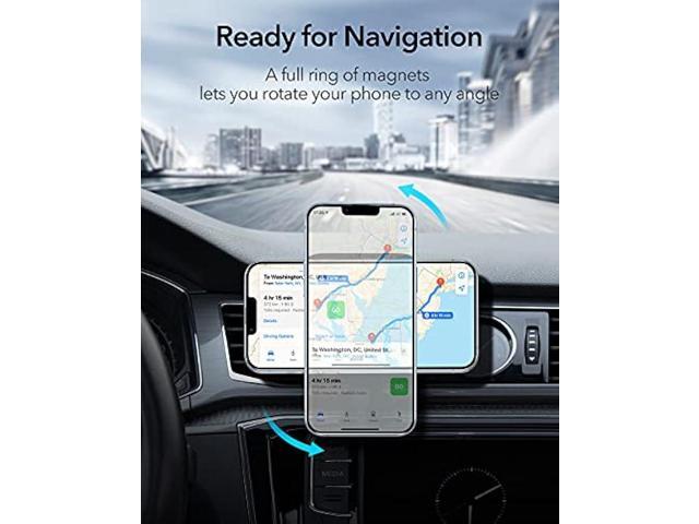 ESR Magnetic Wireless Car Charger (HaloLock), Compatible with MagSafe Car Charger, Air Vent Car Phone Holder Mount for iPhone 15/14/13/12 with 36W...