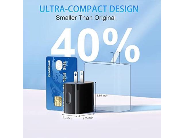 20W USB C Fast Charger+Quick Fast Charger 3.0 Wall Charger, Bangfun 5 Pack Dual Port PD Fast Charging Block Power Adapter Compatible iPhone...
