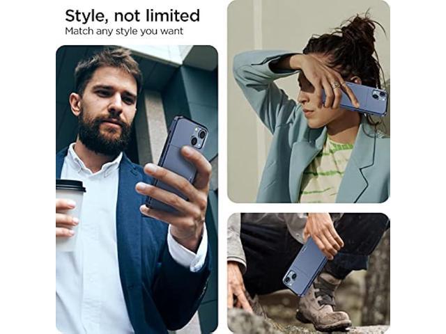 harusaki for iPhone 14 Case with Card Holder, Wireless Charging Compatible iPhone 14 Wallet Case, Slim Shockproof iPhone 14 Case Wallet (Blue)