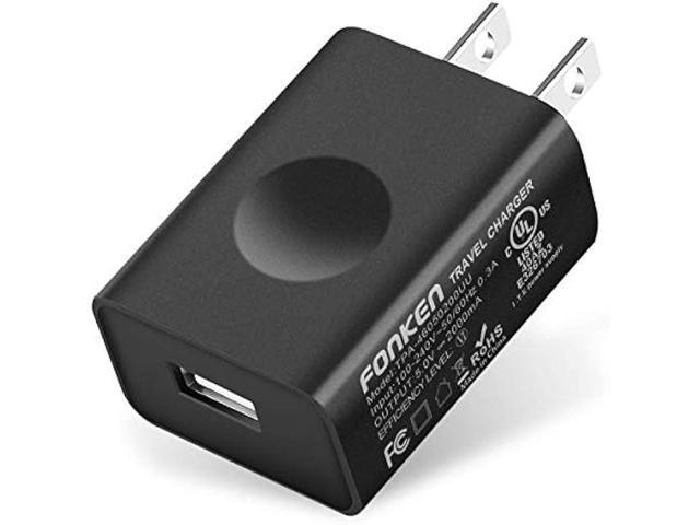 USB Wall Charger, FONKEN 5V 2A Power Adapter Universal Travel Charger USB Plug Cell Phone Charger Block Cube Compatible with iPhone, iPad, Google...