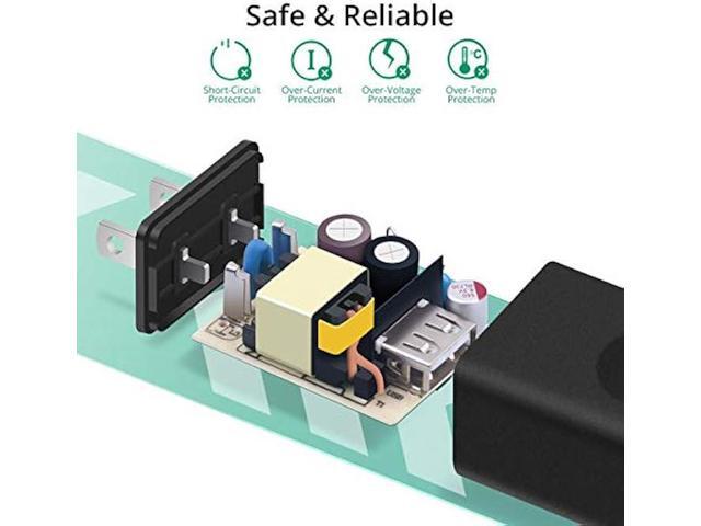 USB Wall Charger, FONKEN 3-Pack 5V 2A Power Adapter Universal Travel Charger USB Plug Cell Phone Charger Block Cube Compatible with iPhone, iPad,...