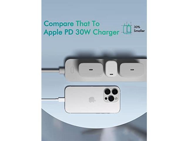 [2 Pack] 30W USB C Super Fast Charger - for iPhone 14/14 Pro/14 Pro Max/13/13 Mini/13 Pro/13 Pro Max/12,Google Pixel 7/6,Samsung Galaxy...