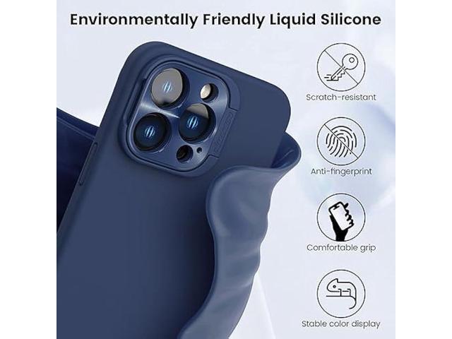 Nillkin iPhone 15 Pro Case Silicone with Stand, Support MagSafe Wireless Charging, [Premium Liquid Silicone],[Soft Microfiber Lining], Magnetic...
