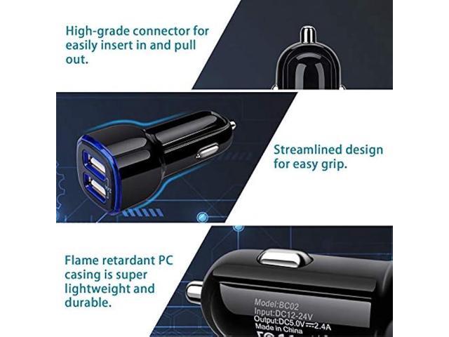 Car Charger Android for Samsung Galaxy J7 Crown/Prime/Pro/Sky Pro/Refine/Neo/Luna/Eclipse,J7 V 2nd/Perx/Star,J6 Plus J5 J4 J3 S7 Edge S6 S5 S4 S3...