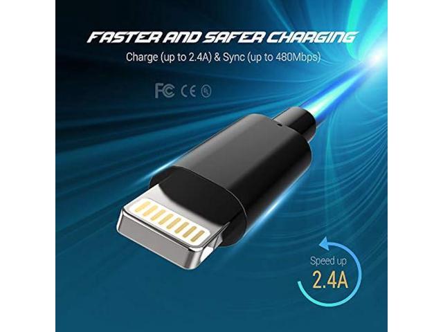 Novtech Black iPhone Charger Cable 3FT 3 Pack MFi Certified Lightning to USB A Cable iPhone Fast Charging Cord Wire for iPhone 14 13 12 11 Pro Max...