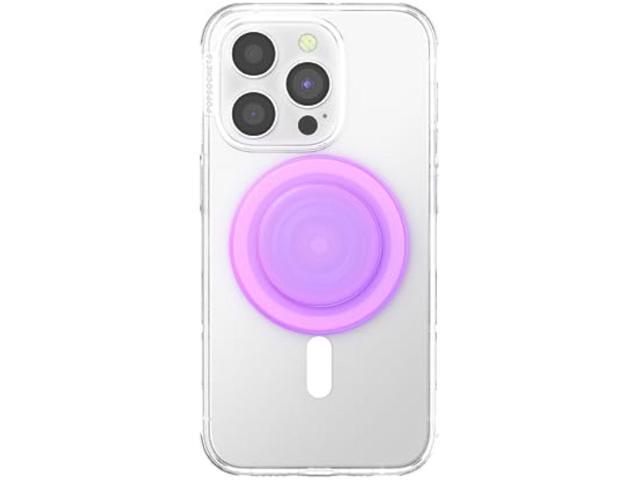 PopSockets Phone Grip Compatible with MagSafe, Adapter Ring for MagSafe Included, Phone Holder, Wireless Charging Compatible - Pink Opalescent...