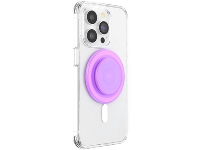PopSockets Phone Grip Compatible with MagSafe, Adapter Ring for MagSafe Included, Phone Holder, Wireless Charging Compatible - Pink Opalescent...