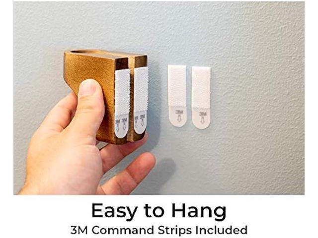 Wall Charging Stand for Apple Watch Series 9 - Wooden Charging Dock - Wood Charging Station for All iWatch - Simply Stick to Wall with Included 3M...