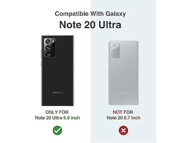 SURITCH for Samsung Galaxy Note 20 Ultra Case (Only) 6.9-inch, [2 Front Frames][Built-in Screen Protector] Full-Body Protective Rugged Heavy Duty...