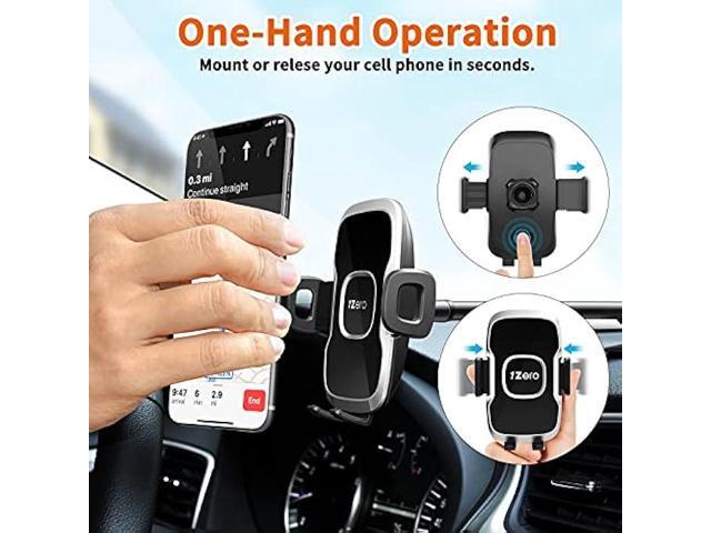 1Zero Solid Car Truck Phone Mount Holder with 14-Inch Gooseneck Long Arm, Windshield Window Mobile Holders w/Industrial-Strength Suction Cup,...