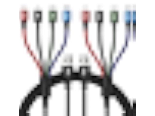 Multi Charging Cable 4A Multi Charger Cable Braided 4 in 1 Charging Cable Multi USB Cable Fast Charging Cord with IP/Type C/Micro USB Port for Cell...