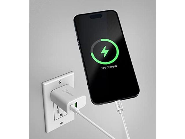 Jaagd 20W Apple MFi Certified iPhone and iPad Charger, USB C and USB Dual Wall Charger Set with Type-C Lightning Cable Compatible with iPhone...