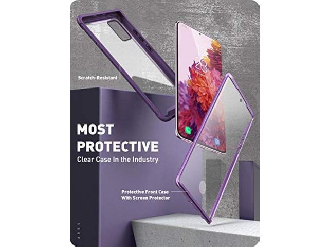 i-Blason Ares Series Designed for Samsung Galaxy S20 FE 5G Case (2020 Release), Dual Layer Rugged Clear Bumper Case with Built-in Screen Protector...