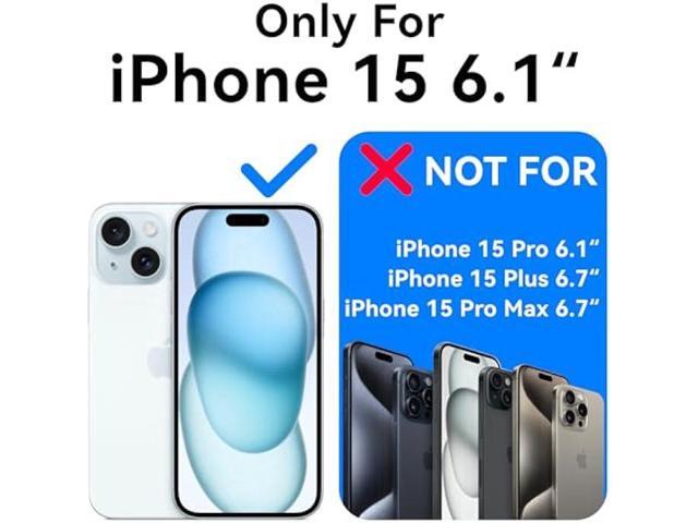 Mkeke for iPhone 15 Case Clear, [Not Yellowing] [Military Grade Protection] Slim Shockproof Phone Cases for iPhone 15 2023