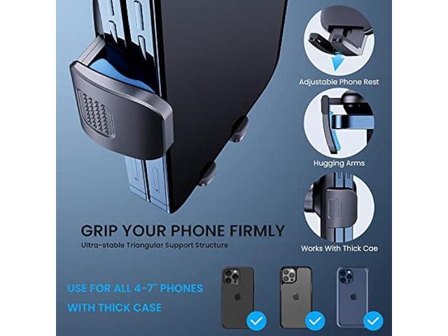 Phone Mount for Car Phone Holder Mount Upgraded Metal CD Slot Phone Holder Car Cell Phone Holder Thick Cases Friendly iPhone Holder for Car Phone...
