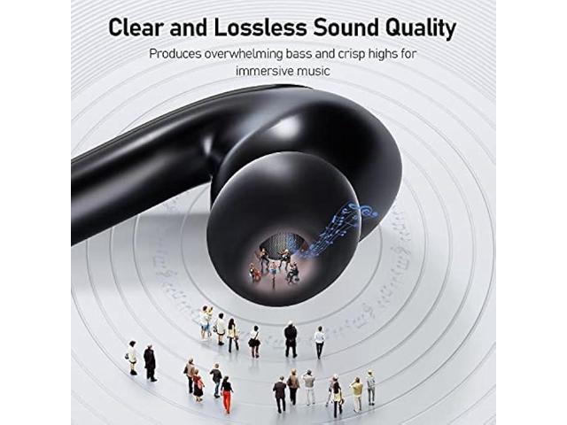 CALCINI Wireless Earbuds for iPhone Bluetooth Headphones 5.3 with LED Power Display Charging Case, True Wireless Earphones, IP67 Waterproof Mic...