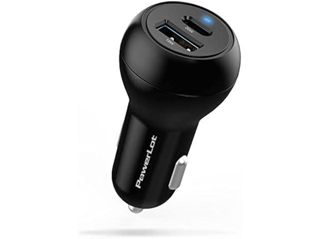 USB C Car Charger Adapter, 12V Car Charger Multi Port, 38W 2 Port Car Charger, PD 20W& QC 18W Cigarette Lighter Adapter, USB C Car Plug Fast...