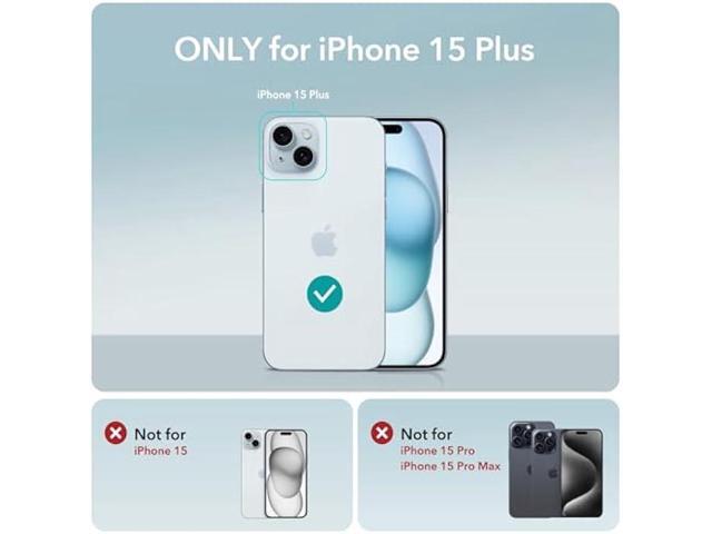 ESR for iPhone 15 Plus Case with MagSafe, Supports Magnetic Charging, Slim Liquid Silicone Case, Shock Absorbing, Screen and Camera Protection,...