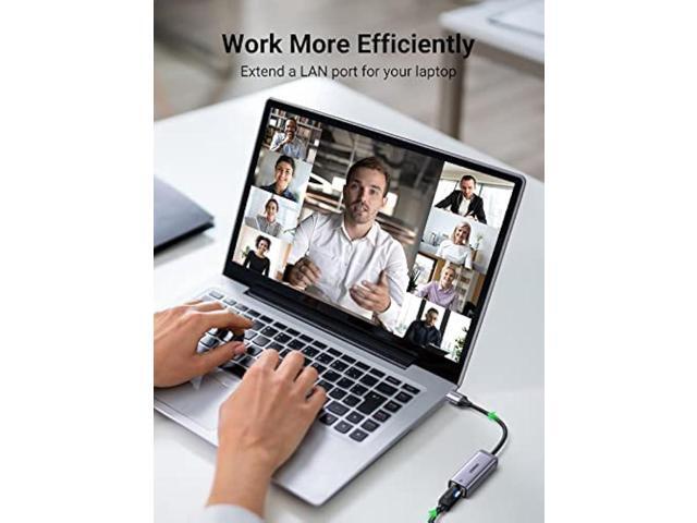 UGREEN USB to Ethernet Adapter USB 3.0 to 10 100 1000 Mbps Gigabit LAN Network Adapter RJ45 Internet Adapter Compatible with Nintendo Switch Laptop...