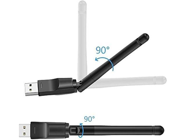 150Mbps USB WiFi Adapter, LOTEKOO RT5370 Chip Wireless Network Card Adapter for Desktop Laptop Windows, MAC OS, Linux, Raspberry Pi/Pi 2 3 4 Zero,...