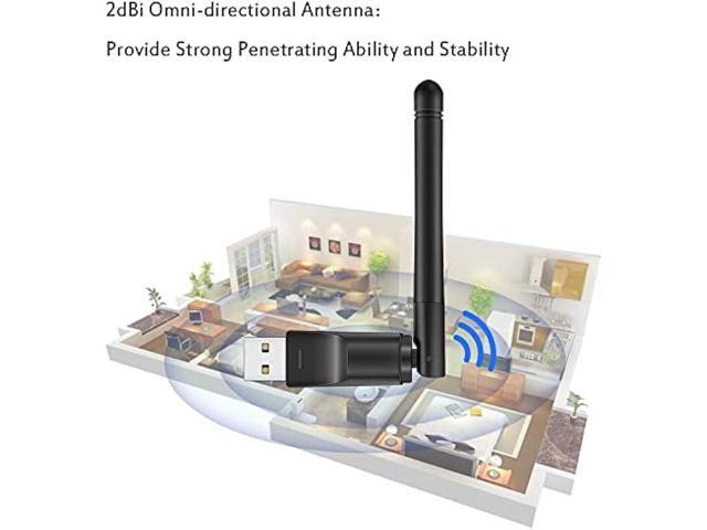 150Mbps USB WiFi Adapter, LOTEKOO RT5370 Chip Wireless Network Card Adapter for Desktop Laptop Windows, MAC OS, Linux, Raspberry Pi/Pi 2 3 4 Zero,...