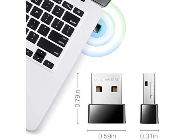 Cudy AC 650Mbps USB WiFi Adapter for PC, 5GHz/2.4GHz Wireless Dongle, WiFi Wireless Adapter for Laptop - Nano Size, Compatible with Windows XP /...