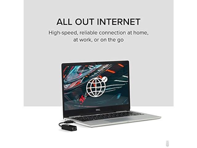 Plugable USB to Ethernet Adapter, USB 3.0 to Gigabit Ethernet, Supports Windows 11, 10, 8.1, 7, XP, Linux, Chrome OS