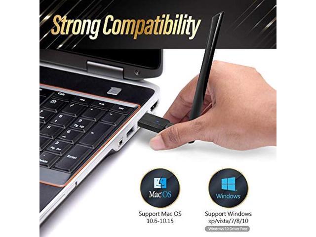 USB WiFi Adapter 1200M WiFi Dongle High Speed 802.11ac 5dBi Dual Band 2.4/5GHz Wireless Network Adapter for PC/Desktop/Tablet/Laptop, Compatible...