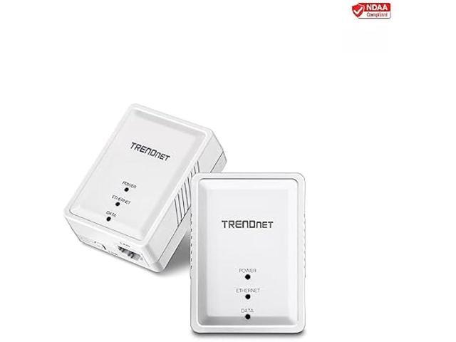 TRENDnet Powerline 500 AV Nano Adapter Kit, Includes 2 x TPL-406E Adapters, Cross Compatible With Powerline 600-500-200, Windows 10, 8.1, 8, 7,...