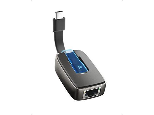 Cable Matters Portable USB C to Ethernet Adapter Gigabit, Foldable Ethernet to USB C, Thunderbolt to Ethernet Adapter - Thunderbolt 4, USB 4...