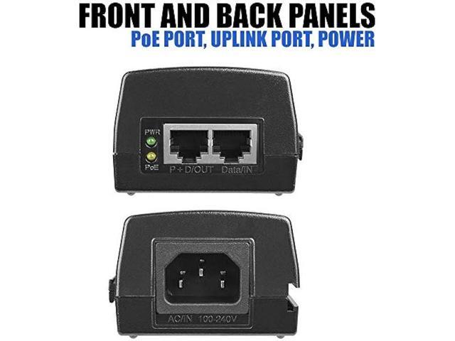 BV-Tech Gigabit Power Over Ethernet PoE+ Injector 30W 802.3 af Plug & Play up to 325 Feet