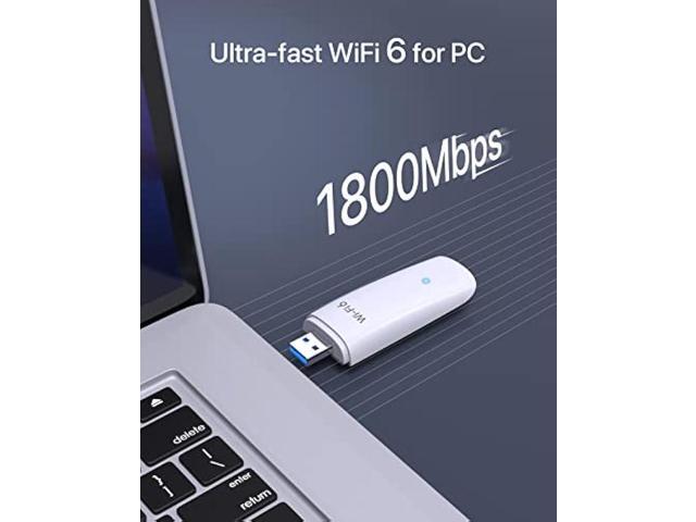 BrosTrend WiFi 6 AX1800Mbps USB WiFi Adapter Dual Band WiFi Dongle 5GHz 1201Mbps + 2.4GHz 574Mbps USB-3.0 Wireless Adapter 802.11ax WiFi USB...