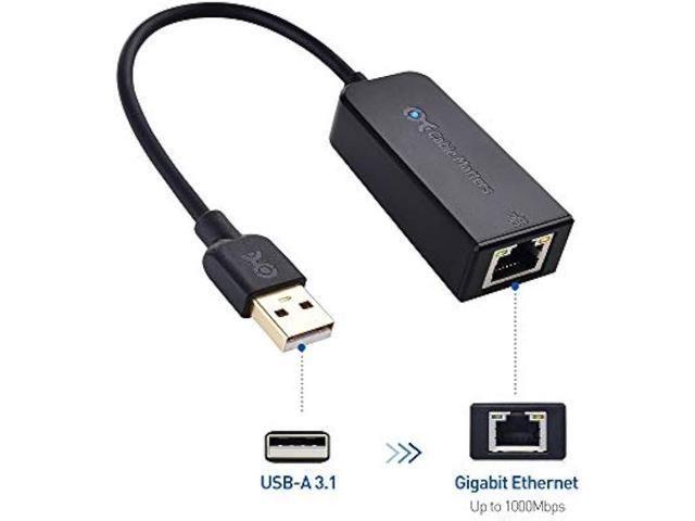 Cable Matters Gigabit USB to Ethernet Adapter for Switch Game Console and Laptop (Ethernet Adapter for NS, Ethernet to USB Adapter, USB 3.0 to...