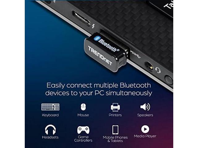 TRENDnet Micro Bluetooth 5.0 USB Adapter, Supports Basic Rate(BR), Bluetooth Low Energy(BLE), Enhanced Data Rate(EDR), 100m (328ft.) Range,...