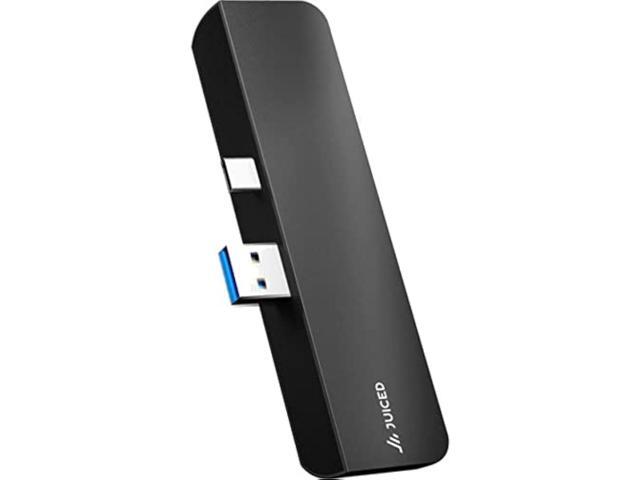 Juiced Systems ZipHUB PRO Surface Pro 7 Multiport Adapter USB-A 10 Gbps Gigabit Ethernet USB-C Data (10Gbps)