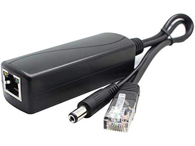 ANVISION 2-Pack Gigabit PoE Splitter, 48V to 12V 2A Ethernet Adapter, for Security Camera, AP, Voip and More, AV-PS12-G