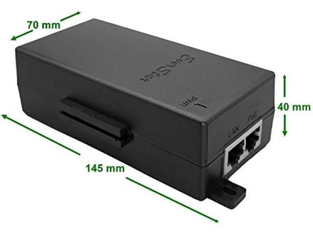 EverStar iPoE-24W24DW 100Mbps 9-36V DC in 24V/1A 24W DC PoE Out DC-DC Converter + Passive Mode B Solar PoE Injector for airCube...