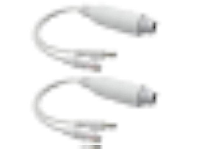 ANVISION 2-Pack Active 48V to 12V Waterproof PoE Splitter Adapter, IEEE 802.3af Compliant 10/100Mbps, for IP Camera AP Voip Phone and More, White