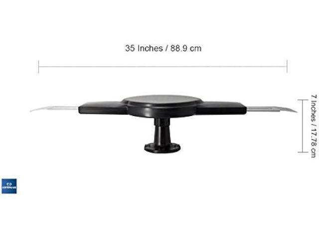 CONTINU. US Omni-Directional Amplified RV TV Antenna CA1500B Digital TV 360° Reception, 55 Mile Range, Power Amplified Recreational Vehicle HD...
