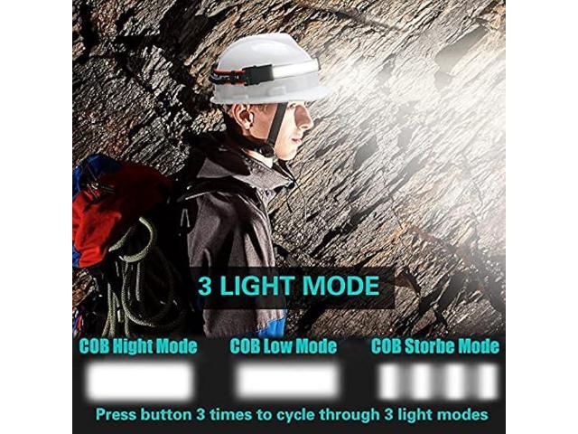SEVENKA The Original 2 Rechargeable Headlamps, Led Headlamp Flashlight Bright Wide Beam Headlamp Outdoor, Lightweight Head Light with Red Tail...