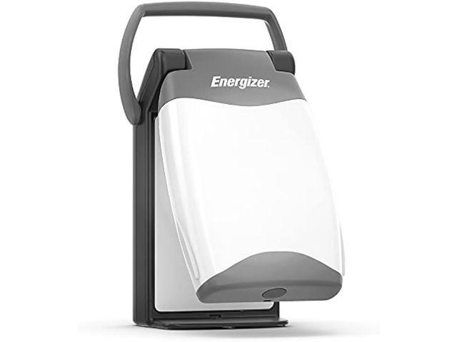 Energizer Weatheready Folding LED Portable Lantern, Battery Powered Lantern, Water Resistant Camping Lantern and Emergency Light, Pack of 1, Black