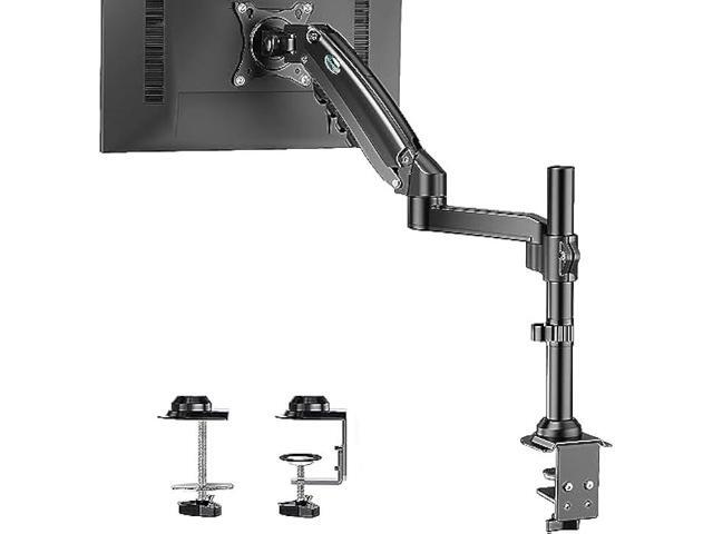 HUANUO Single Monitor Mount - Gas Spring Monitor Arm Fits 13-32'' Monitor, Full Motion Swivel, Single Monitor Stand, Ultra Height Adjustable for...