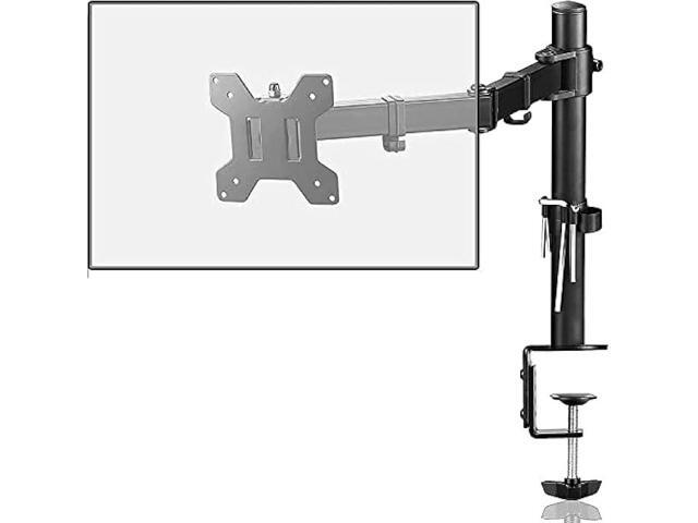 Suptek Single LED LCD Monitor Desk Mount Heavy Duty Fully Adjustable Stand for 1 / One Screen up to 27 inch
