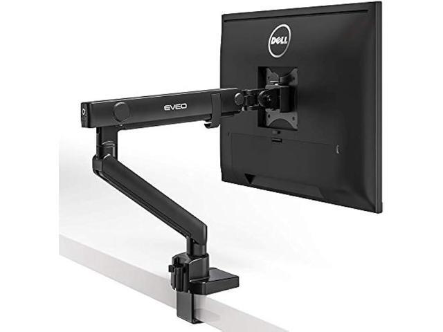 EVEO Premium Single Monitor Mount - 17 to 32 inch Single Monitor Arm Desk Mount, Adjustable Spring Monitor Stand, VESA Monitor Mount for Computer...